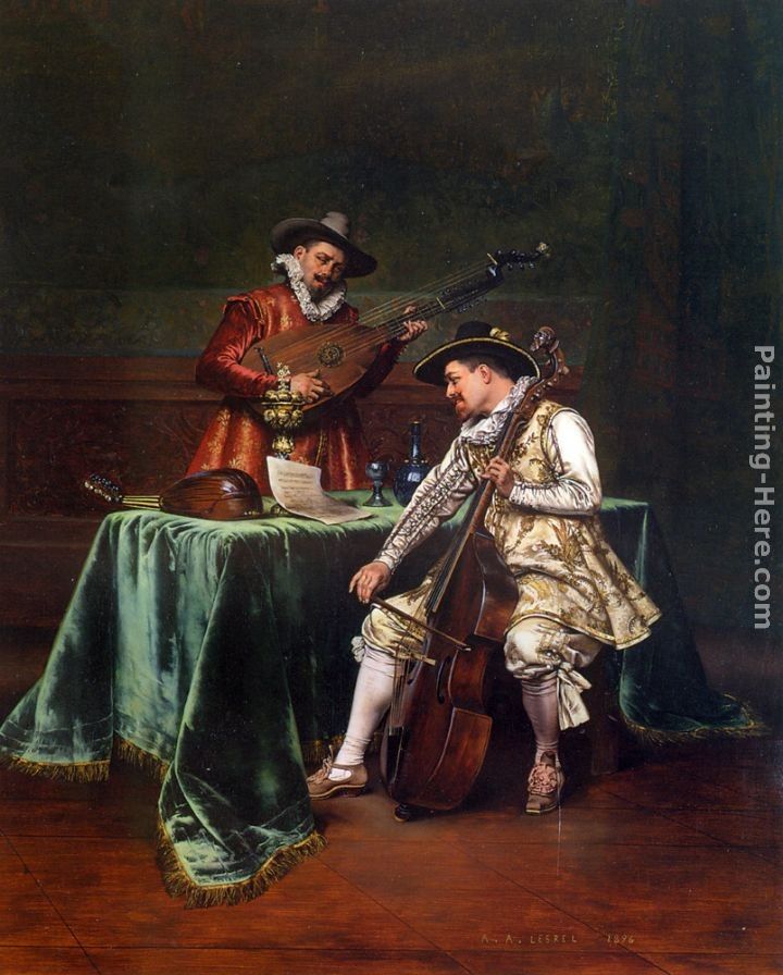 Adolphe Alexandre Lesrel The Musicians